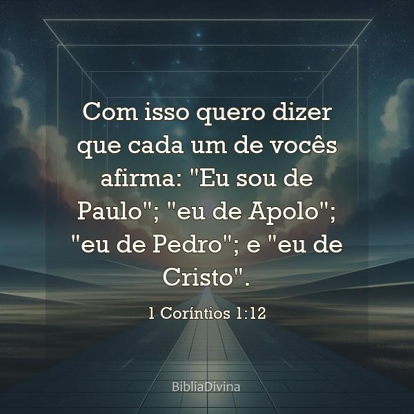 1 Coríntios 1:12