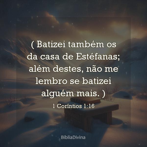 1 Coríntios 1:16