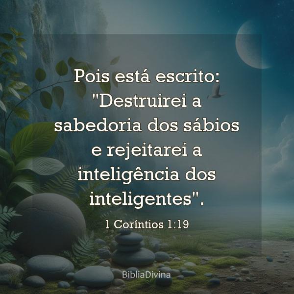 1 Coríntios 1:19