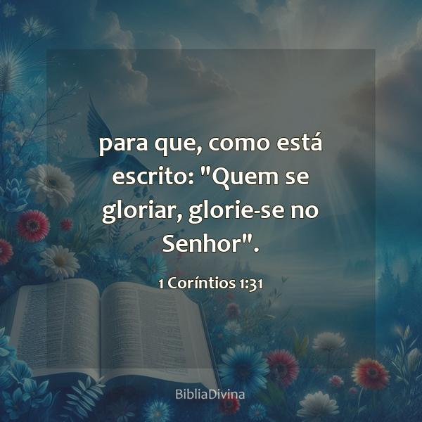 1 Coríntios 1:31