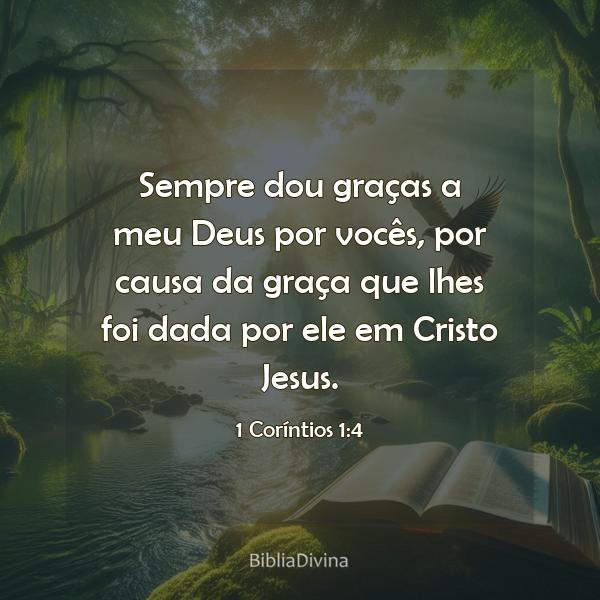 1 Coríntios 1:4