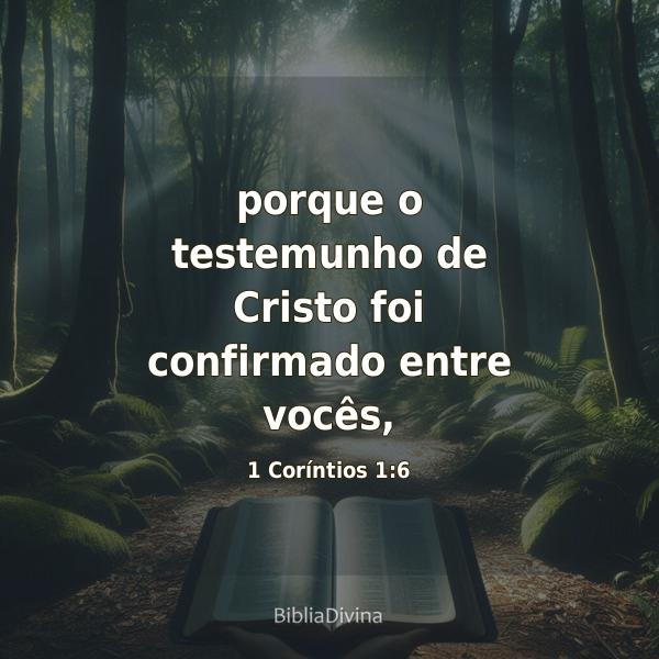 1 Coríntios 1:6