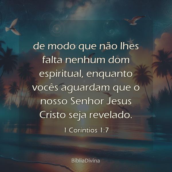 1 Coríntios 1:7