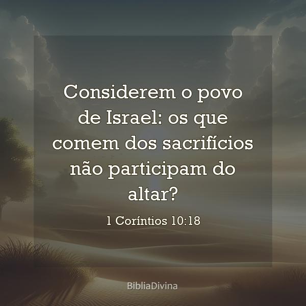 1 Coríntios 10:18