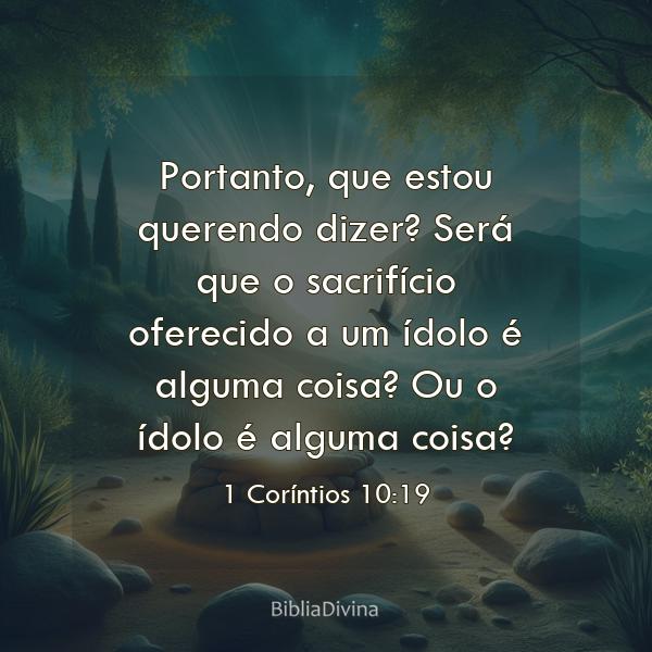 1 Coríntios 10:19