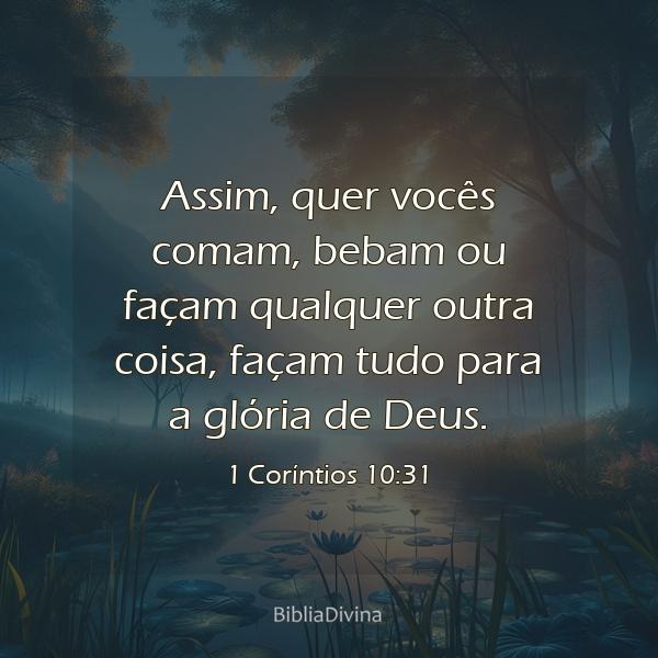 1 Coríntios 10:31