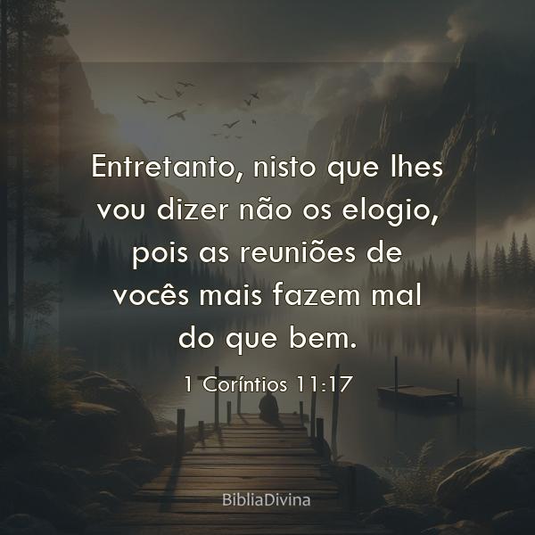 1 Coríntios 11:17