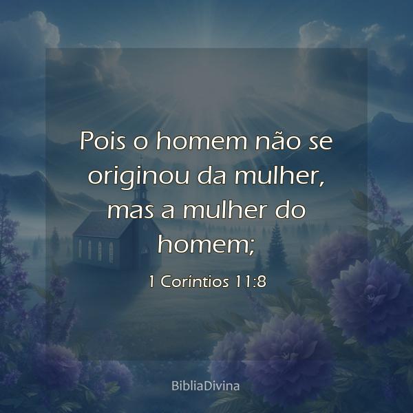 1 Coríntios 11:8