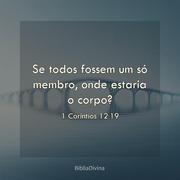 1 Coríntios 12:19