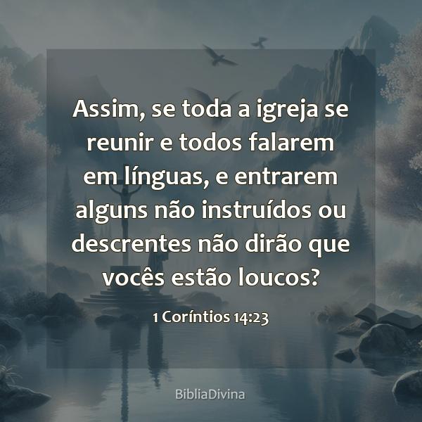 1 Coríntios 14:23