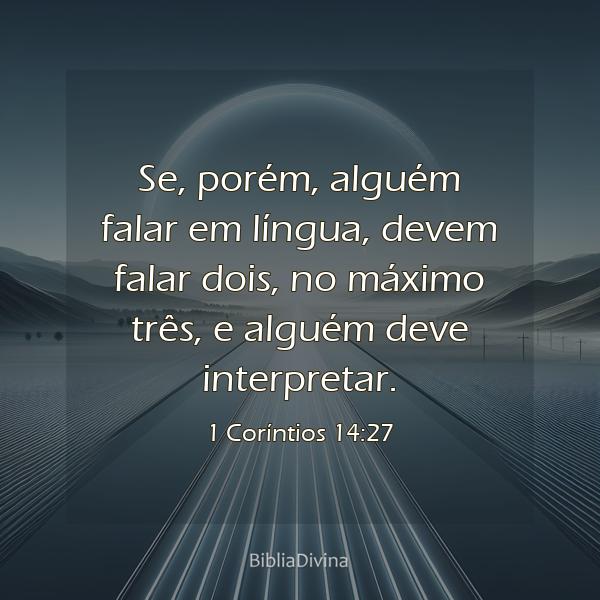 1 Coríntios 14:27