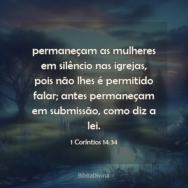 1 Coríntios 14:34