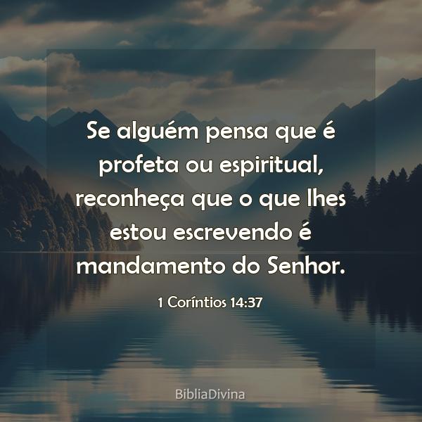 1 Coríntios 14:37