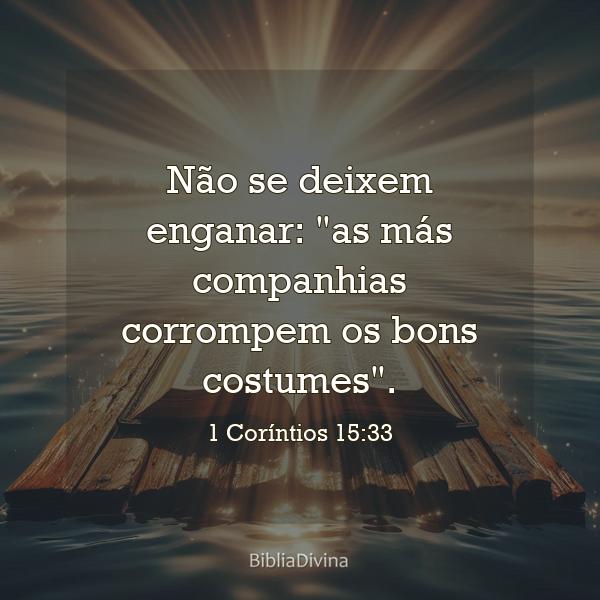 1 Coríntios 15:33