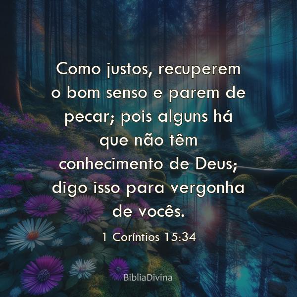 1 Coríntios 15:34