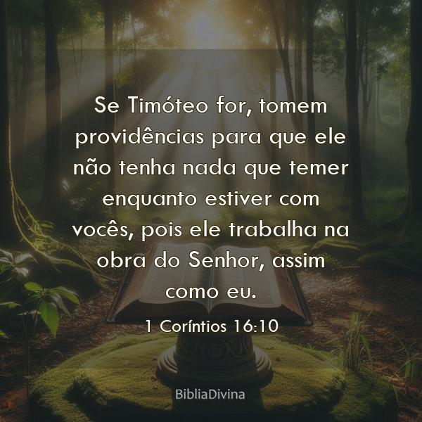 1 Coríntios 16:10