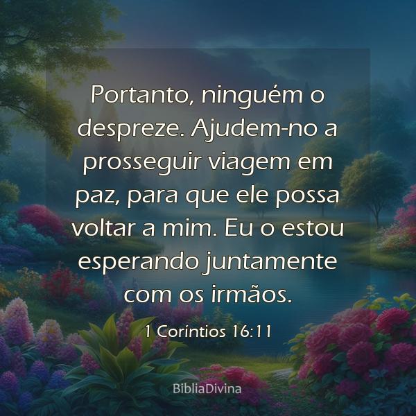 1 Coríntios 16:11