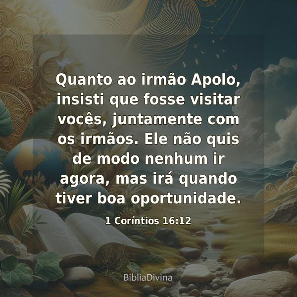 1 Coríntios 16:12