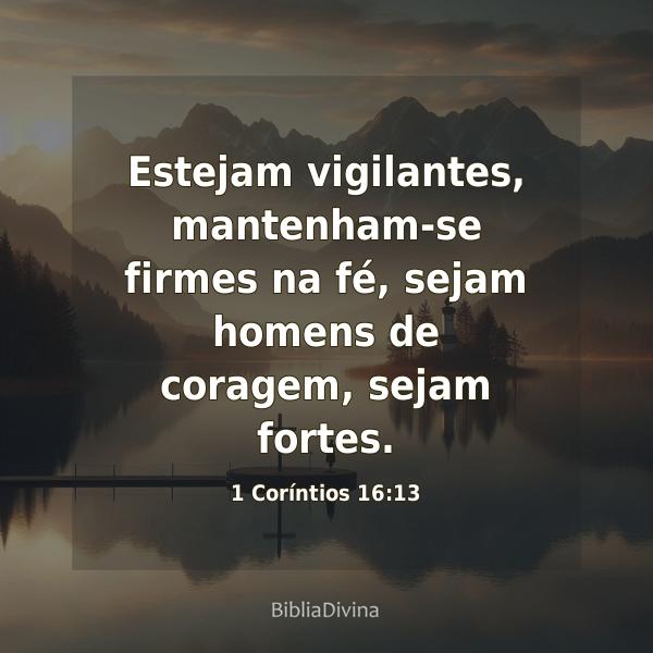 1 Coríntios 16:13