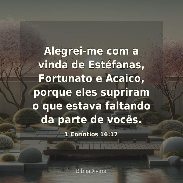 1 Coríntios 16:17