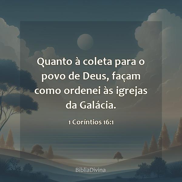 1 Coríntios 16:1