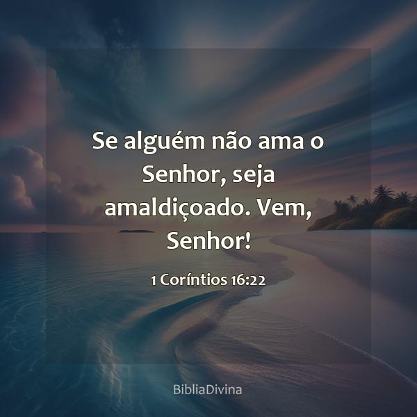 1 Coríntios 16:22