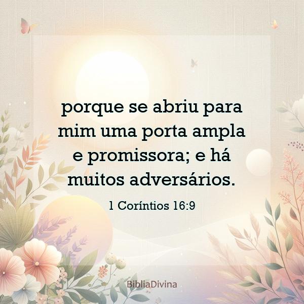 1 Coríntios 16:9