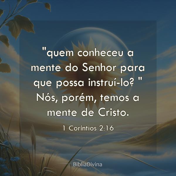 1 Coríntios 2:16