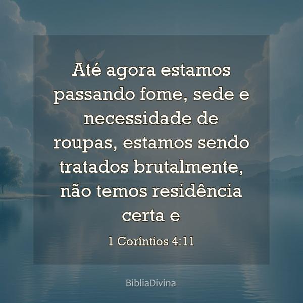 1 Coríntios 4:11