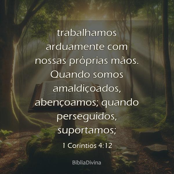 1 Coríntios 4:12