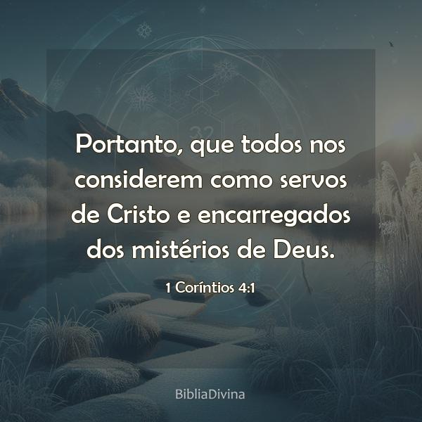 1 Coríntios 4:1