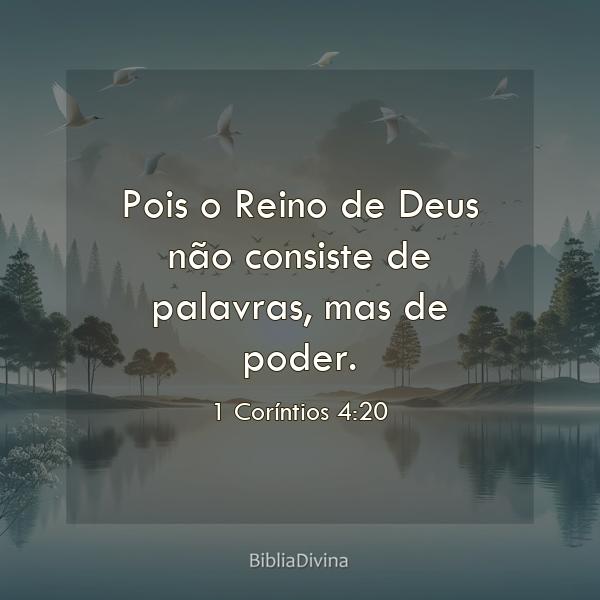 1 Coríntios 4:20