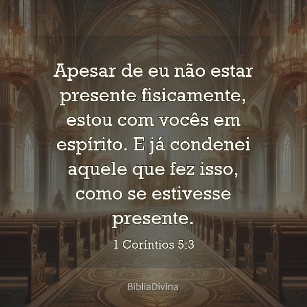 1 Coríntios 5:3