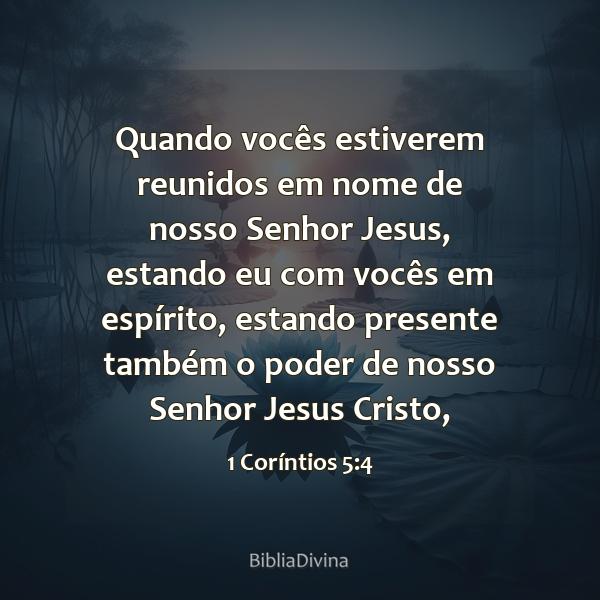 1 Coríntios 5:4