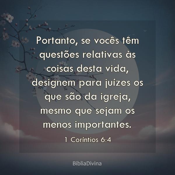 1 Coríntios 6:4