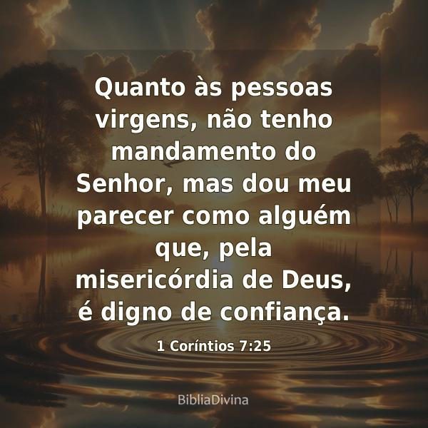 1 Coríntios 7:25