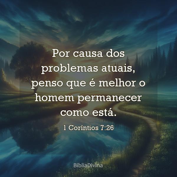 1 Coríntios 7:26