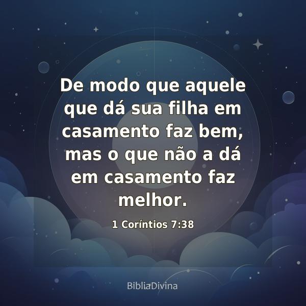 1 Coríntios 7:38