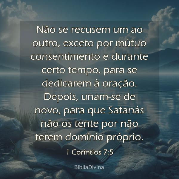 1 Coríntios 7:5