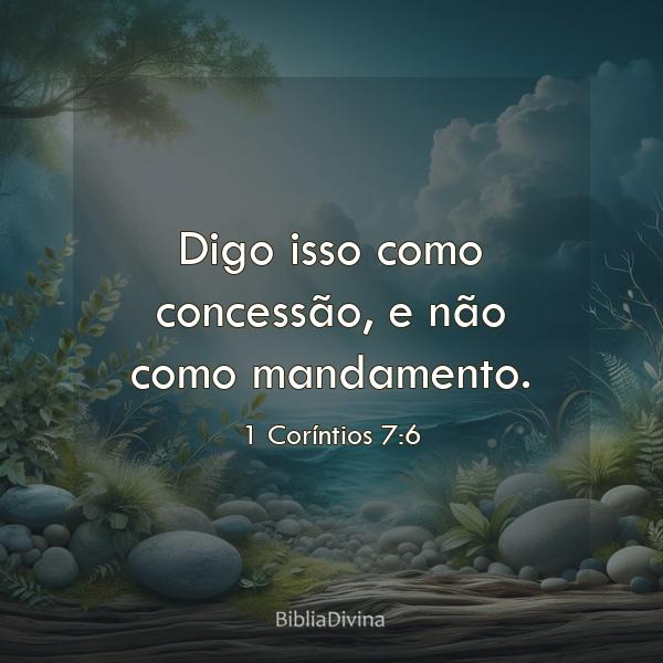 1 Coríntios 7:6