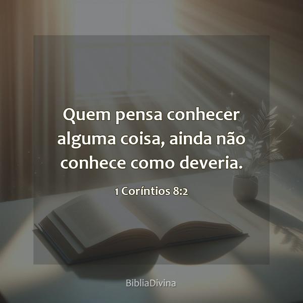 1 Coríntios 8:2