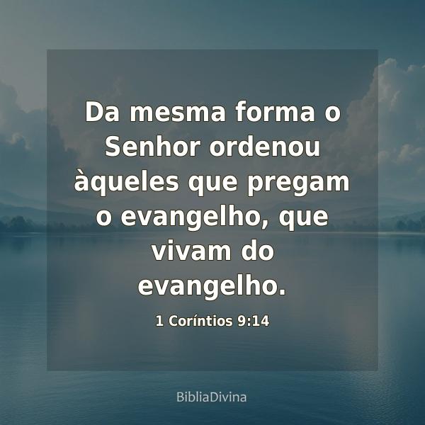 1 Coríntios 9:14