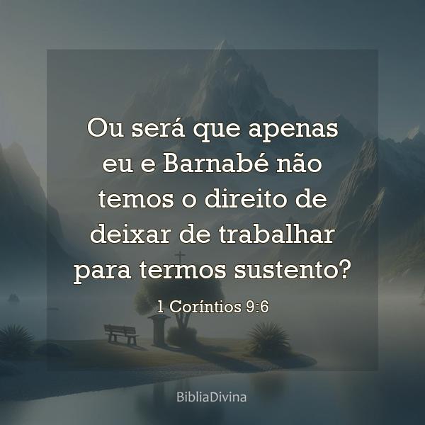 1 Coríntios 9:6