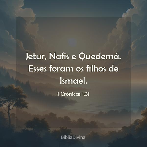 1 Crônicas 1:31