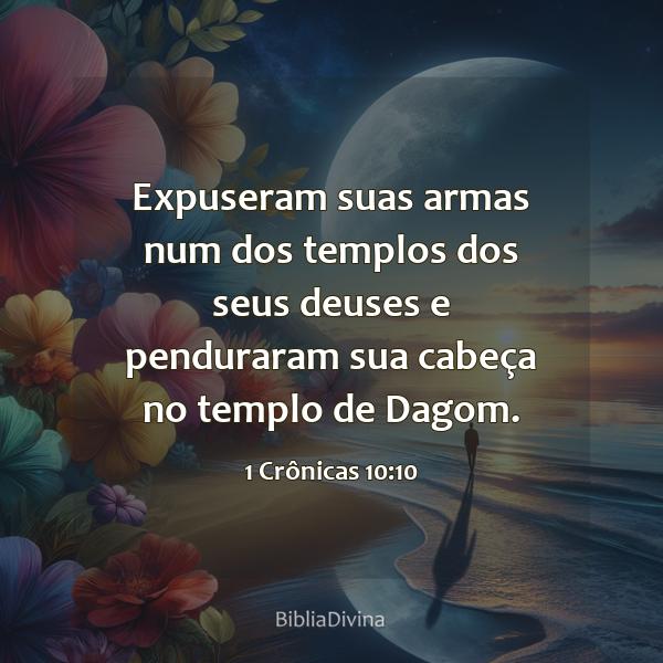 1 Crônicas 10:10