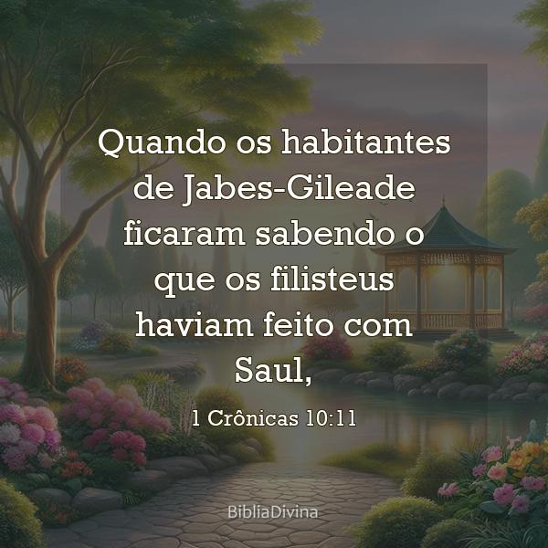 1 Crônicas 10:11