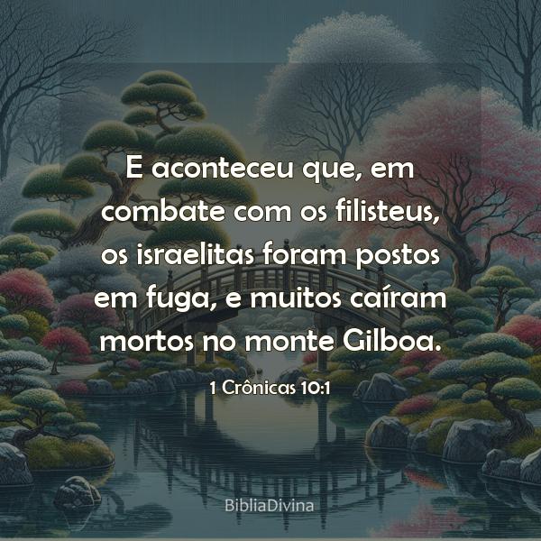 1 Crônicas 10:1