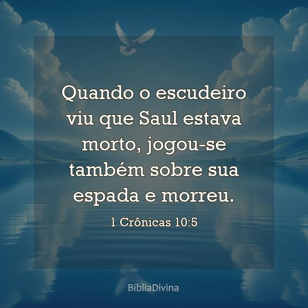 1 Crônicas 10:5