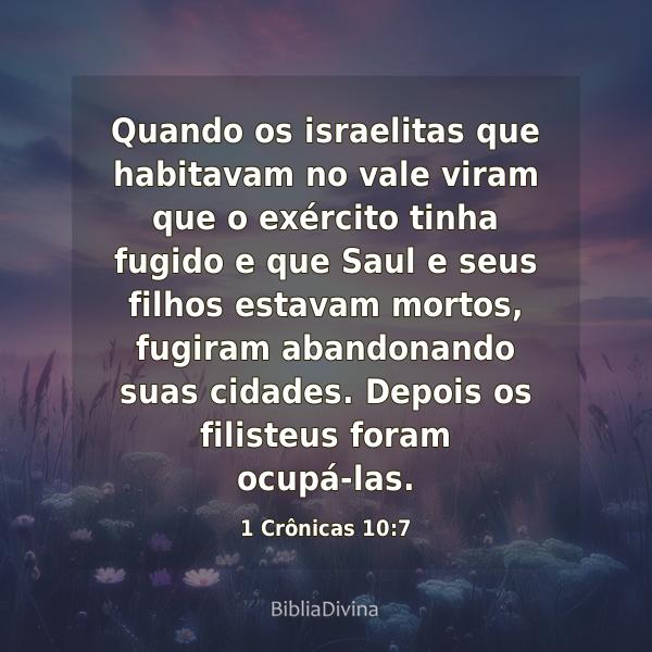 1 Crônicas 10:7