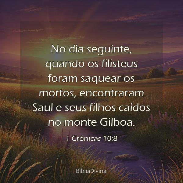 1 Crônicas 10:8